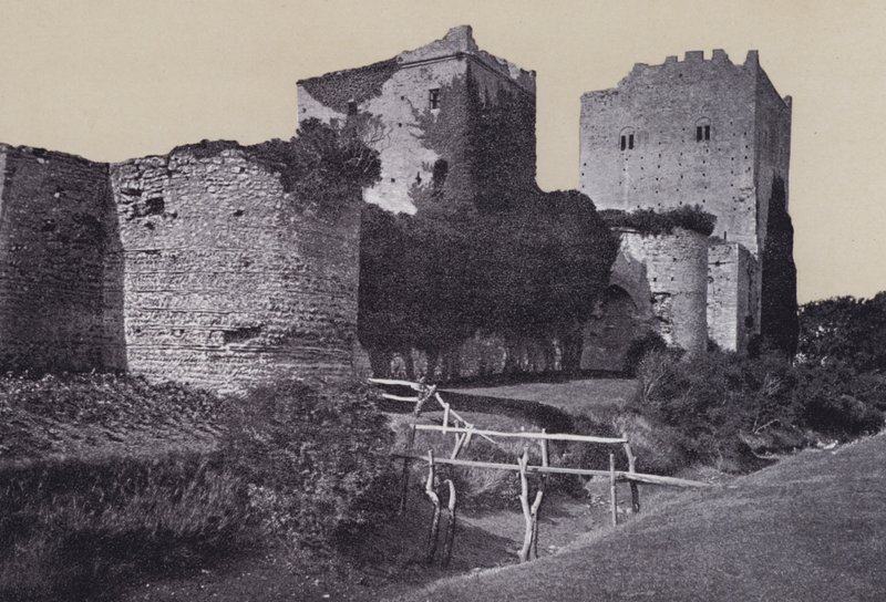 Portchester Castle (s/v foto) av English Photographer