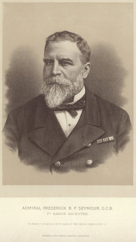 Porträtt av amiral Frederick B P Seymour av English Photographer