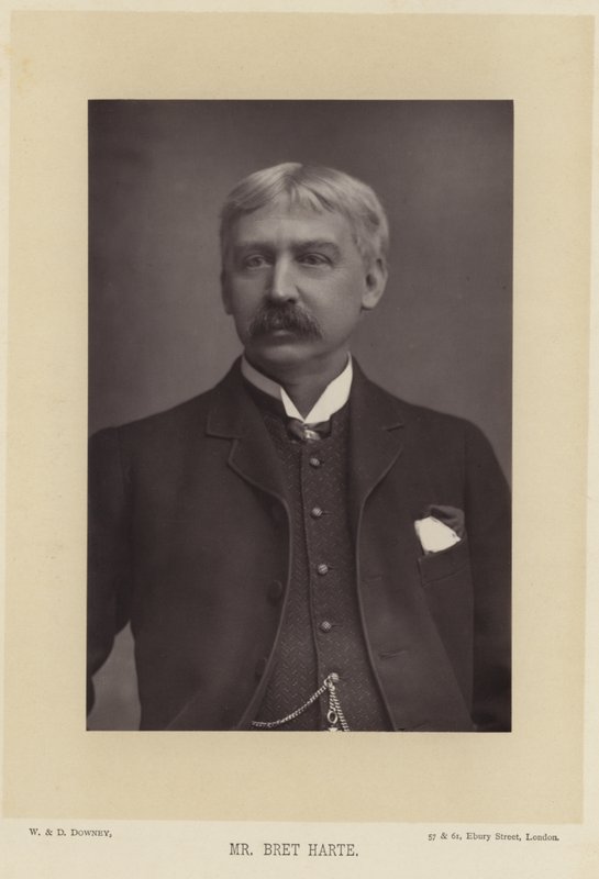 Porträtt av Bret Harte av English Photographer
