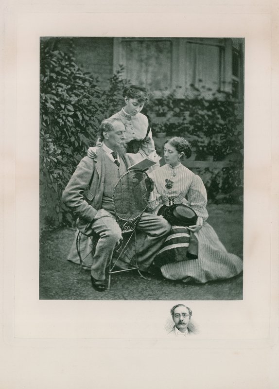 Porträtt av Charles Dickens av English Photographer
