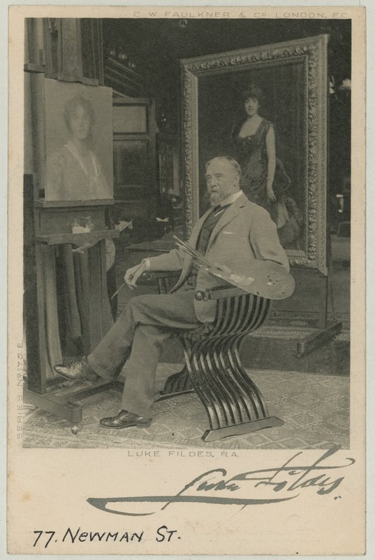 Porträtt av Luke Fildes av English Photographer