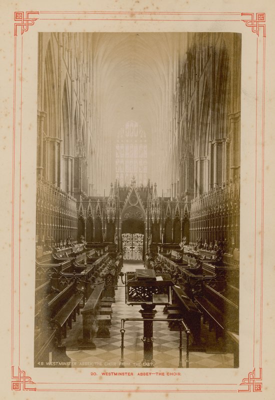 Vykort från Choir of Westminster Abbey av English Photographer