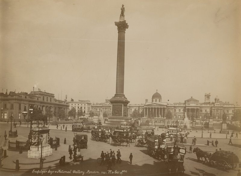 Vykort med en bild av Trafalgar Square av English Photographer