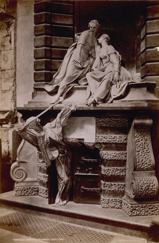 Vykort med en bild av monumentet till Lady Elizabeth Nightingale av English Photographer