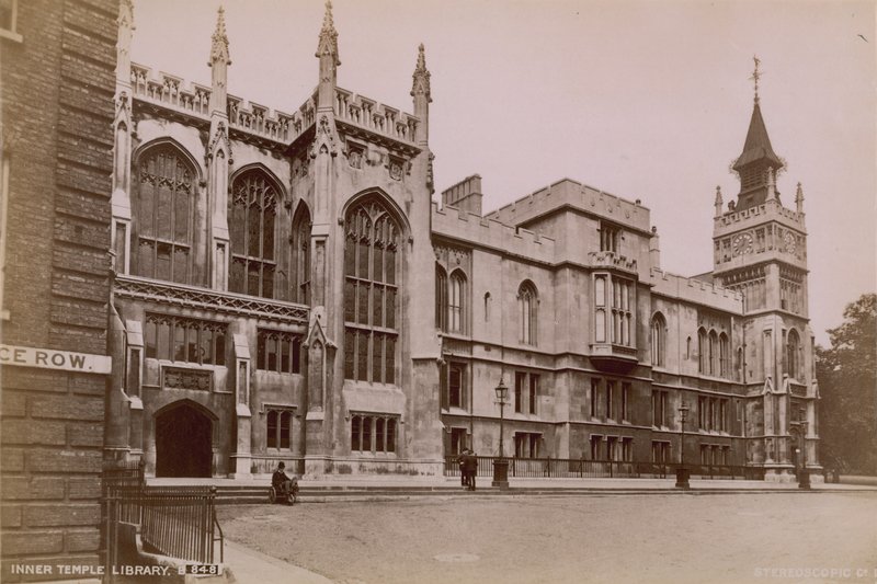 Vykort med Inner Temple Library av English Photographer