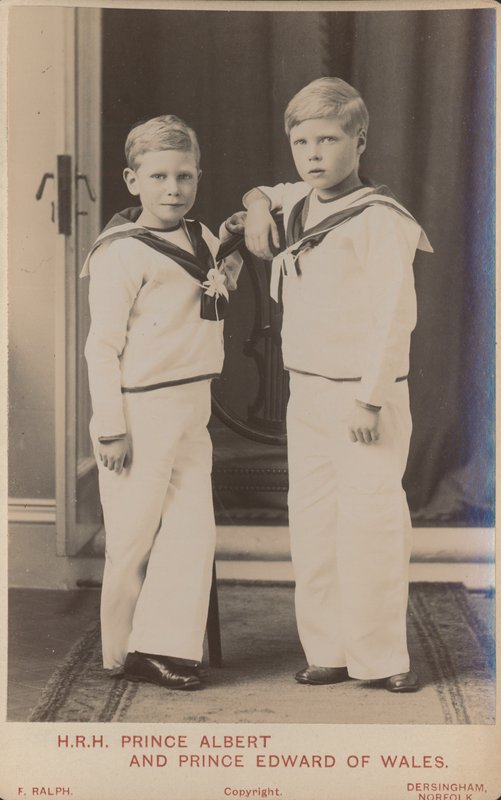 Prins Albert och prins Edward av Wales av English Photographer