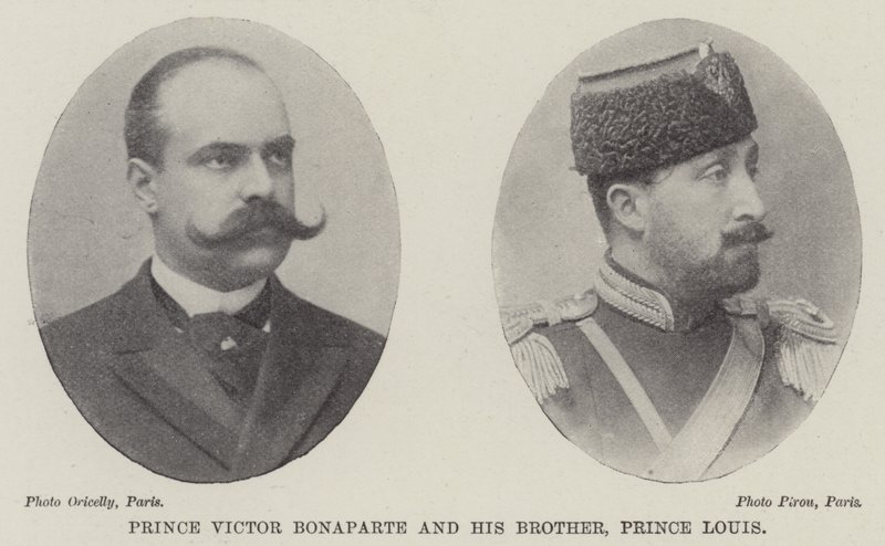 Prins Victor Bonaparte och hans bror, prins Louis av English Photographer
