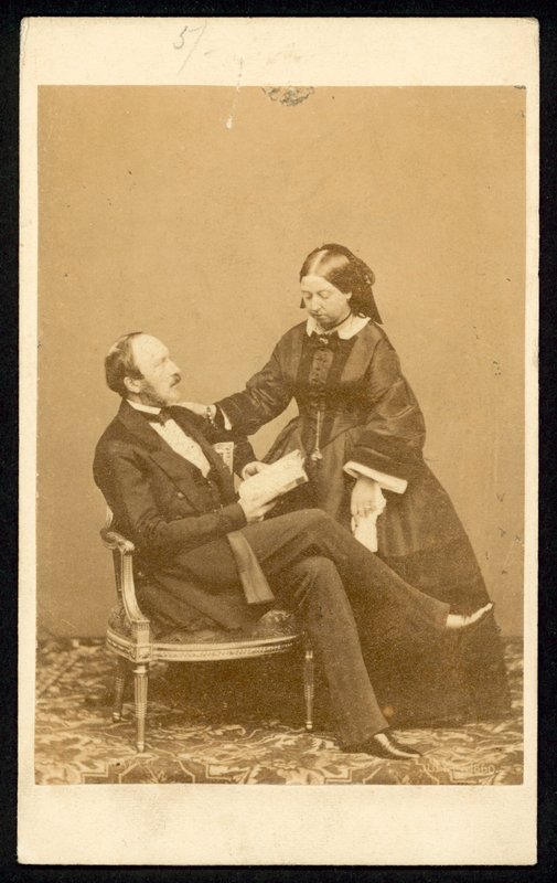 Drottning Victoria och Prins Albert av English Photographer