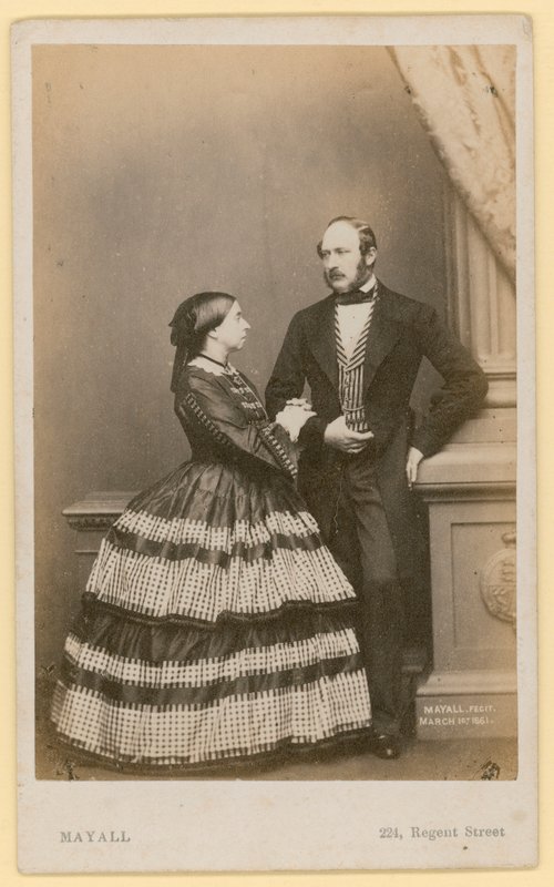 Drottning Victoria och prinsgemålen (svartvitt foto) av English Photographer