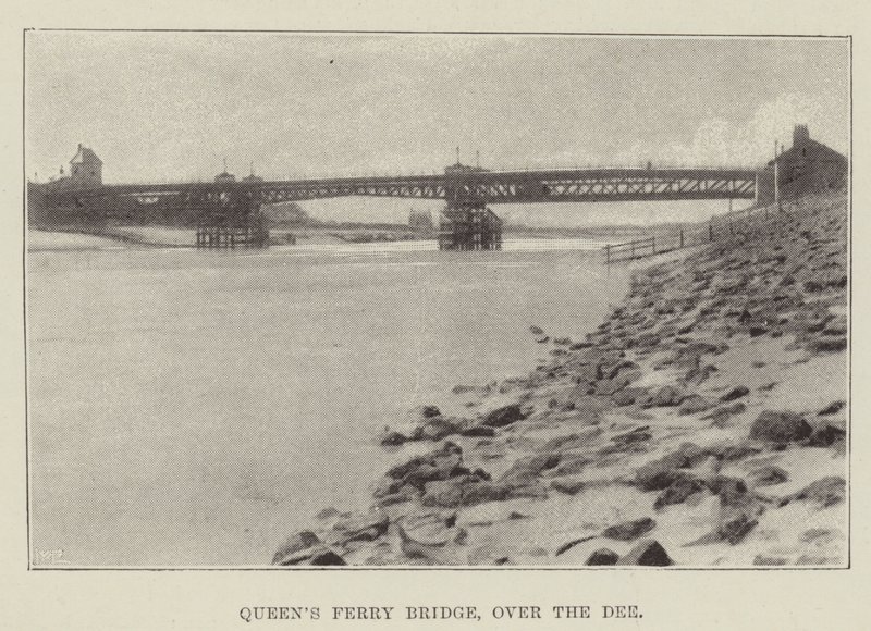 Queens Ferry Bridge, över Dee av English Photographer