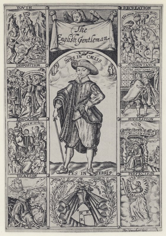 R Brathwait, The English Gentleman, J Haviland för R Bostock 1630 (s/v foto) av English Photographer