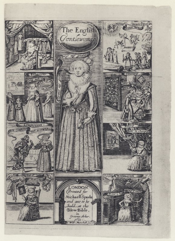R Brathwait, The English Gentlewoman, M Sparke 1631 (s/v foto) av English Photographer