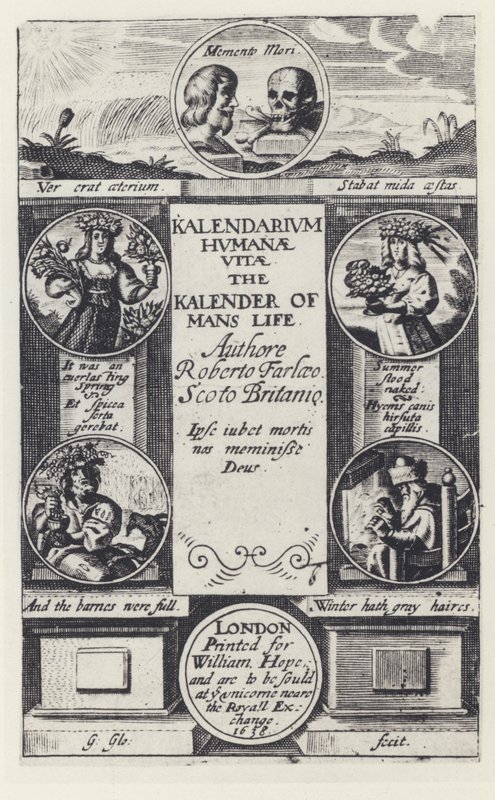 R Farley, Människolivskalender, W Hope 1638 (s/v foto) av English Photographer