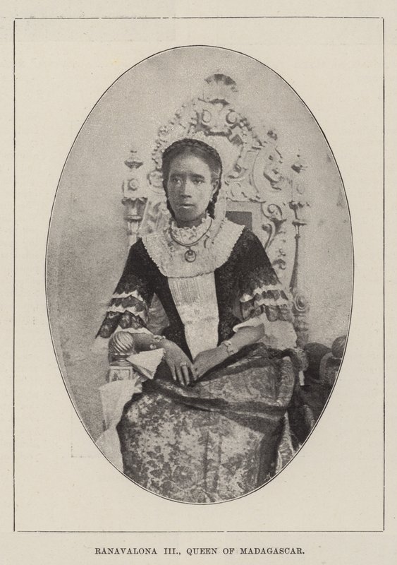 Ranavalona III, drottning av Madagaskar av English Photographer