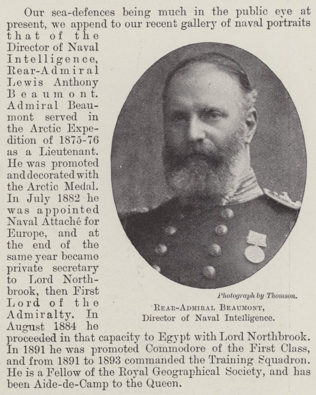 Konteramiral, Beaumont, chef för Naval Intelligence av English Photographer