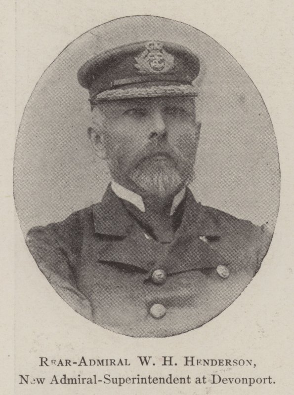 Konteramiral W H Henderson, ny amiral-överintendent vid Devonport av English Photographer