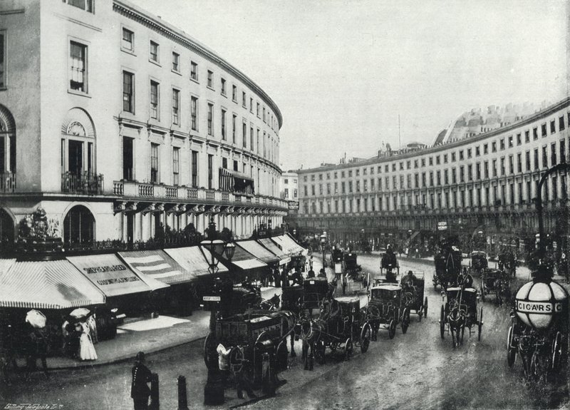 Regent Street, the Quadrant (s/v foto) av English Photographer