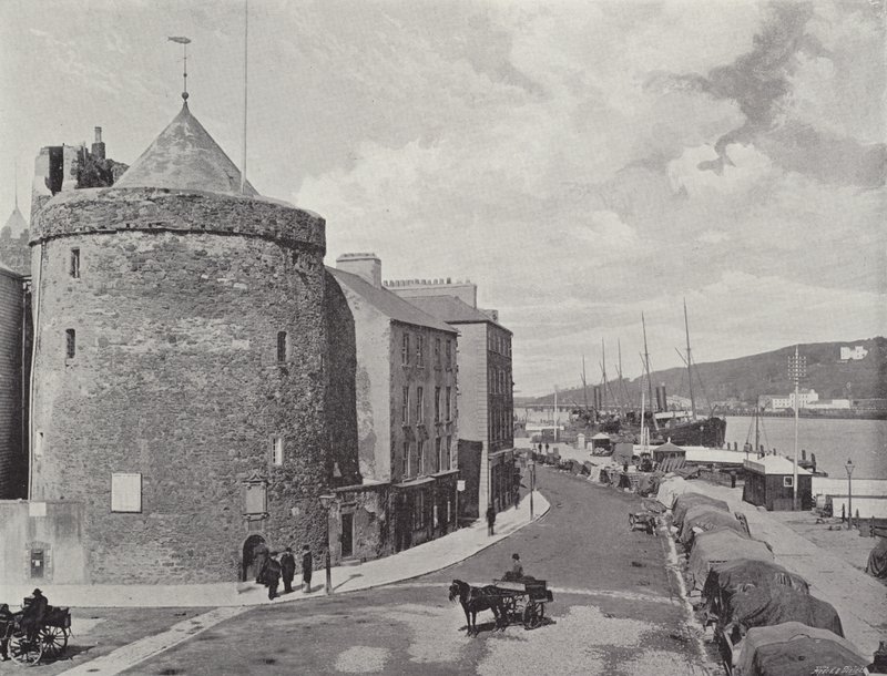 Reginalds Tower och kajen, Waterford av English Photographer