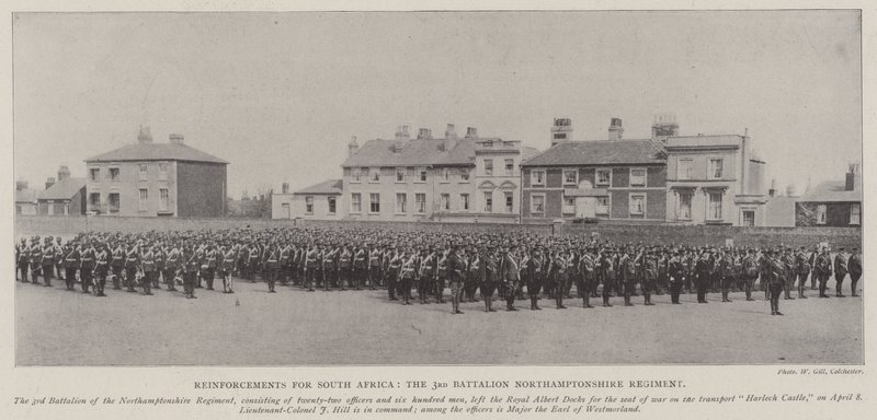 Förstärkningar för Sydafrika, 3:e bataljonen Northamptonshire Regiment av English Photographer