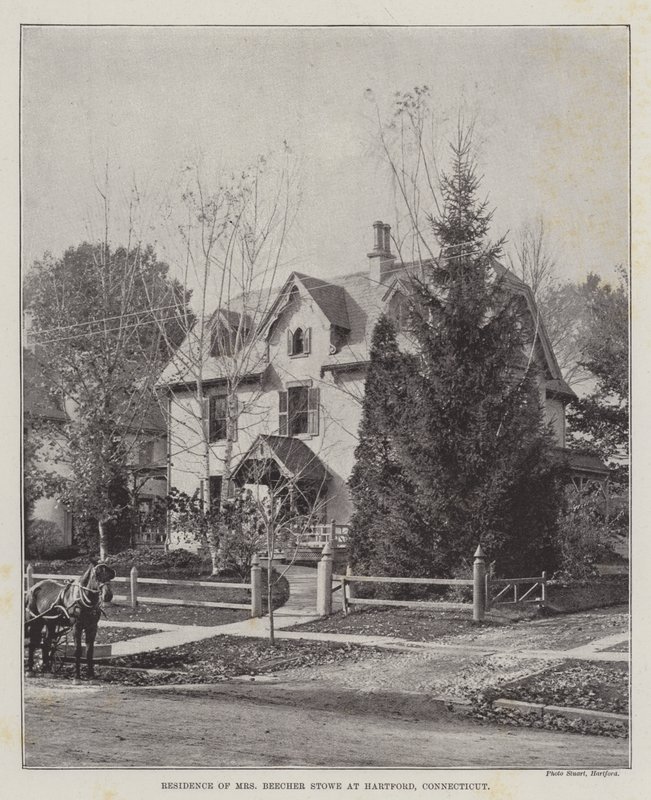 Mrs Beecher Stowe bostad i Hartford, Connecticut av English Photographer