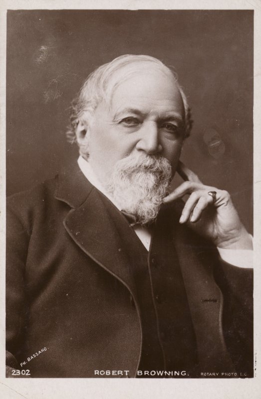 Robert Browning (1812-1889), engelsk poet och dramatiker av English Photographer