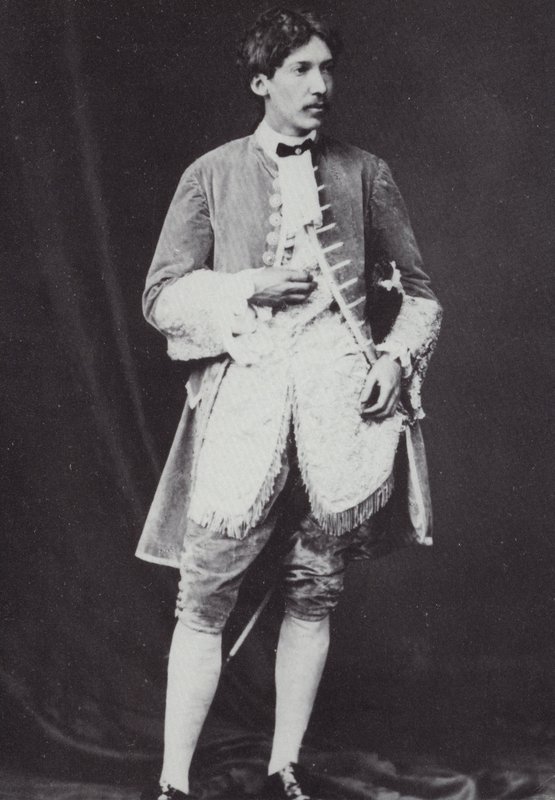 Robert Louis Stevenson (1850-1894), skotsk romanförfattare, poet och reseskribent, 1870 av English Photographer
