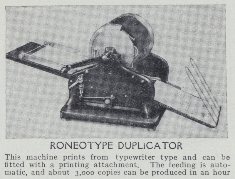Roneotype duplikator (s/v foto) av English Photographer