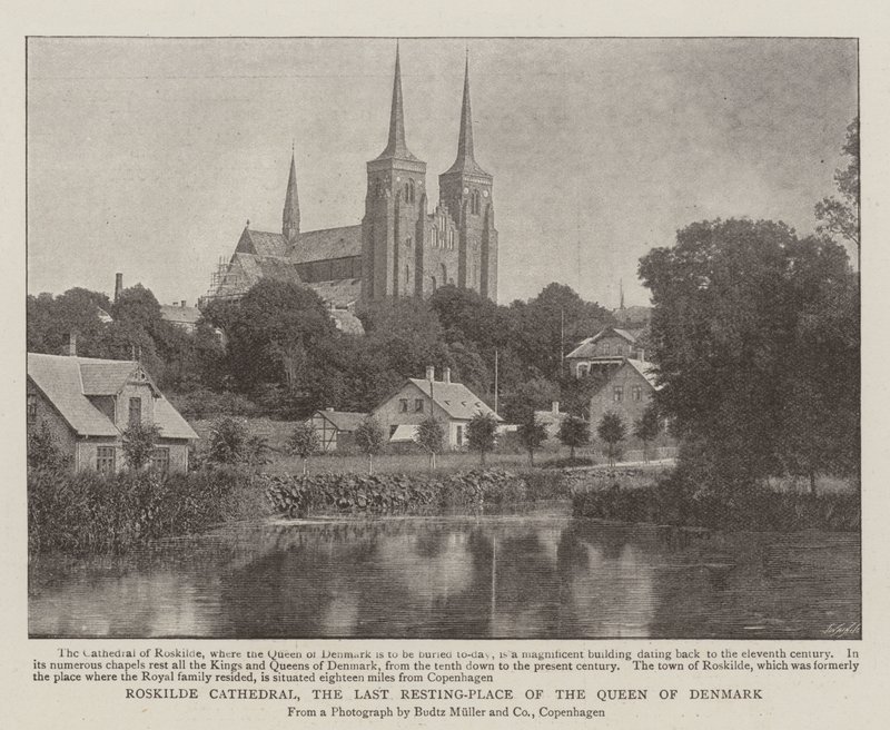 Roskilde katedral, den sista viloplatsen för drottningen av Danmark av English Photographer