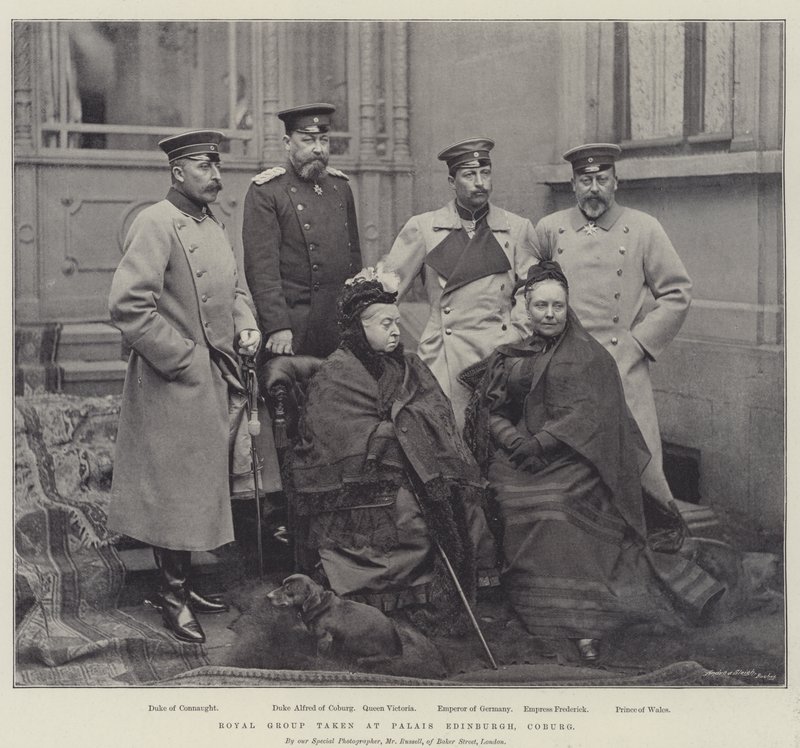 Royal Group tagen på Palais Edinburgh, Coburg av English Photographer