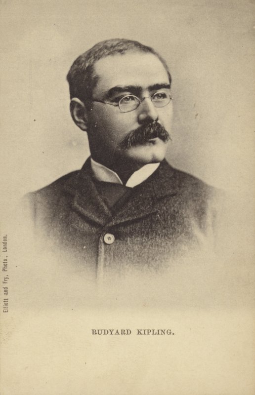 Rudyard Kipling (1865-1936), engelsk novellförfattare, poet och romanförfattare av English Photographer