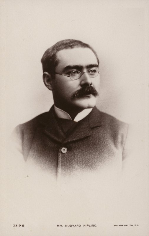 Rudyard Kipling (1865-1936), engelsk novellförfattare, poet och romanförfattare av English Photographer