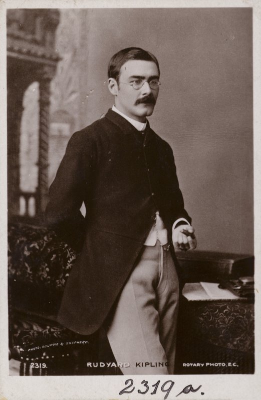Rudyard Kipling (1865-1936), engelsk novellförfattare, poet och romanförfattare av English Photographer