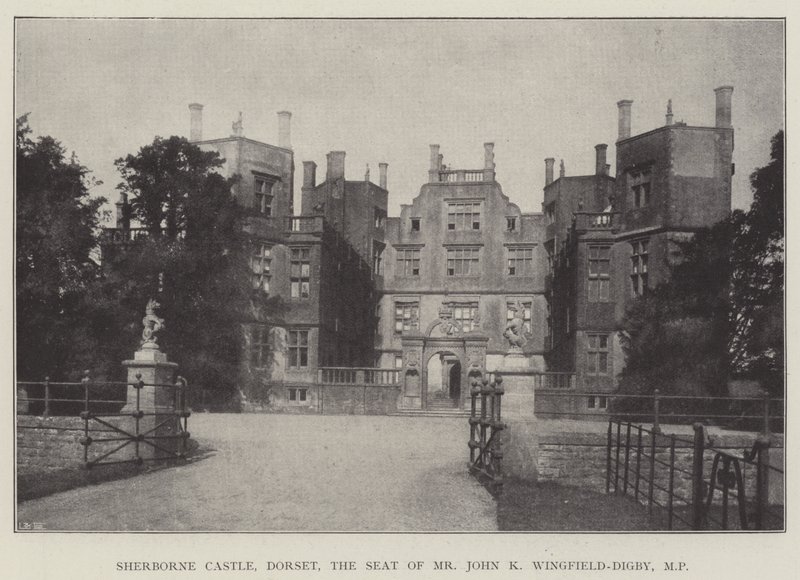 Sherborne Castle, Dorset, säte för Mr John K Wingfield-Digby, MP av English Photographer