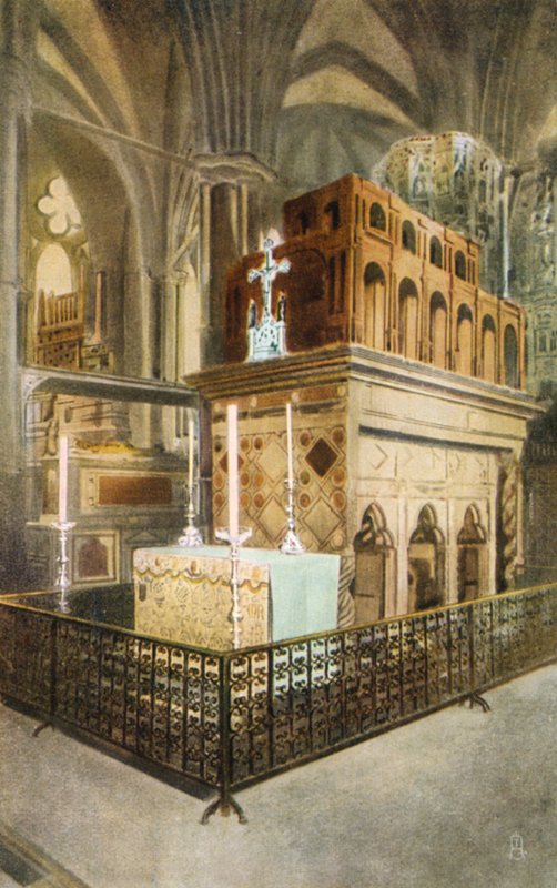 Edward the Confessors helgedom, Westminster Abbey, London av English Photographer