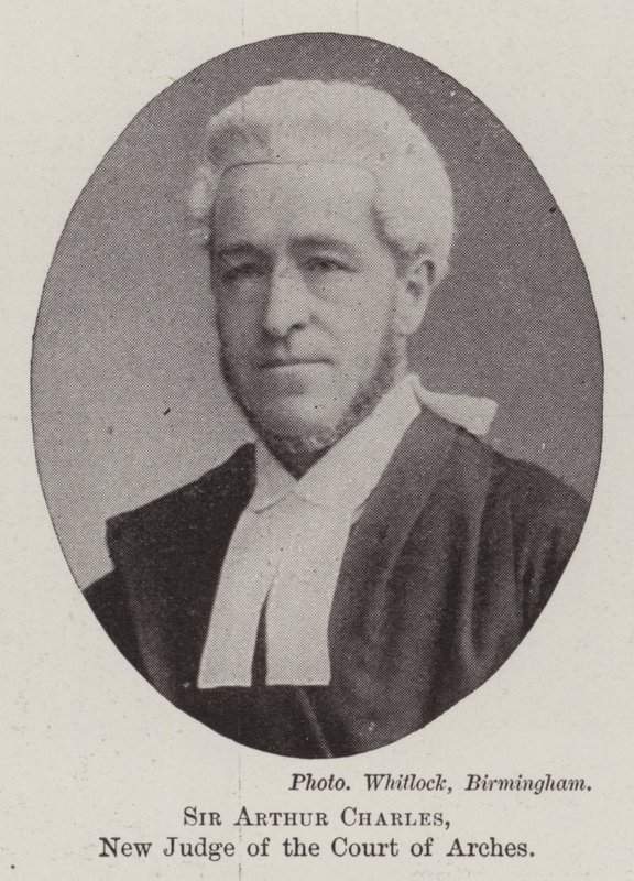 Sir Arthur Charles, ny domare vid Court of Arches av English Photographer