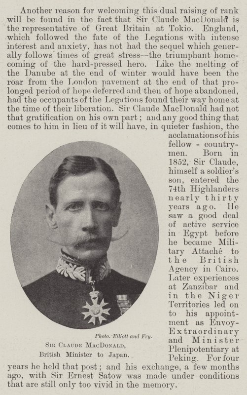 Sir Claude MacDonald, brittisk minister i Japan av English Photographer