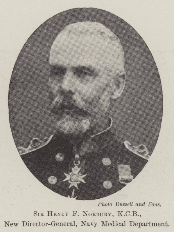 Sir Henry F Norbury, KCB, ny generaldirektör, marinens medicinska avdelning av English Photographer