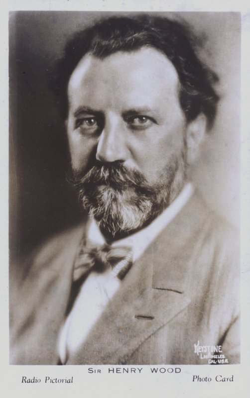 Sir Henry Wood, engelsk dirigent (s/v foto) av English Photographer