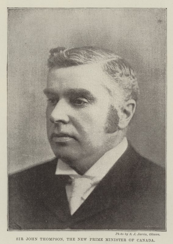 Sir John Thompson, Kanadas nya premiärminister av English Photographer