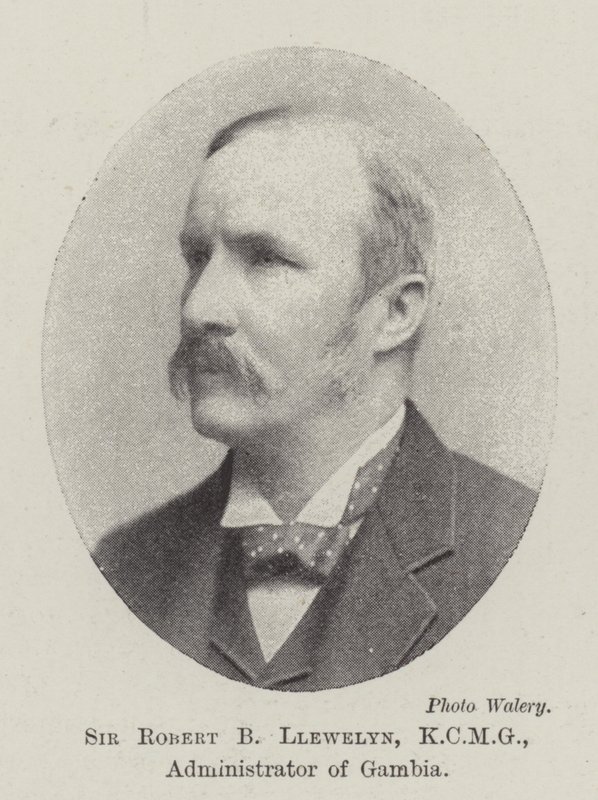 Sir Robert B Llewelyn, KCMG, administratör i Gambia av English Photographer