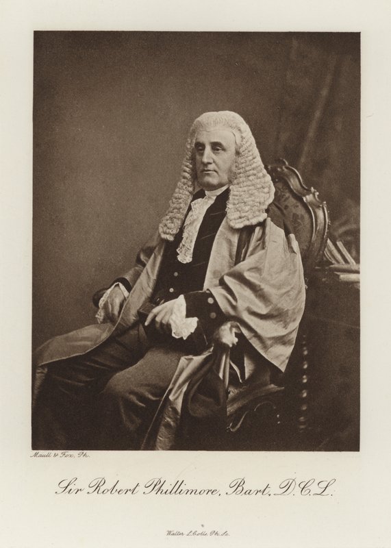 Sir Robert Phillimore, Baronet, DCL (s/v foto) av English Photographer