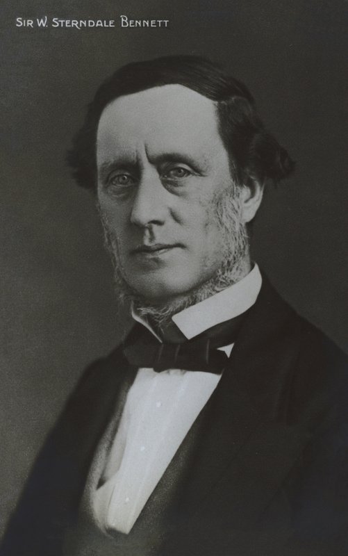 Sir William Sterndale Bennett, engelsk kompositör, dirigent och pianist (s/v foto) av English Photographer