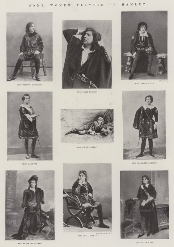 Några kvinnliga spelare i Hamlet av English Photographer
