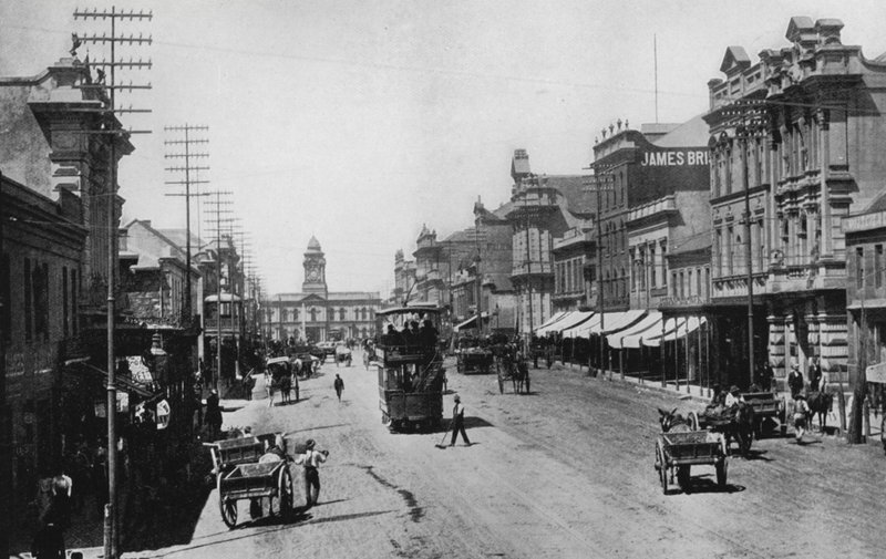 Sydafrika: Main Street, Port Elizabeth (s/v foto) av English Photographer
