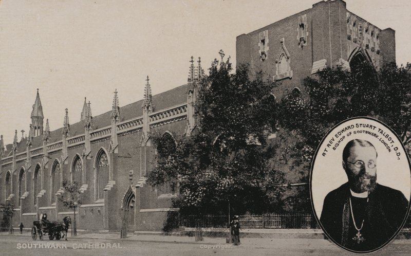 Southwark Cathedral, London; Edward Stuart Talbot, biskop av Southwark (s/v foto) av English Photographer
