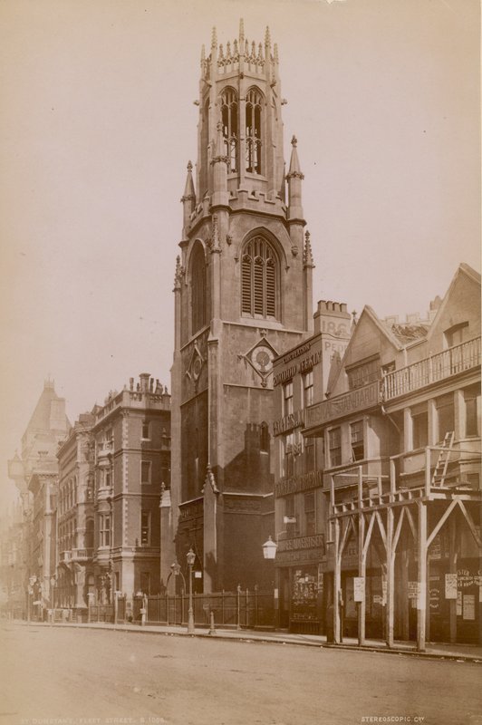 St Dunstans kyrka, Fleet Street, London av English Photographer