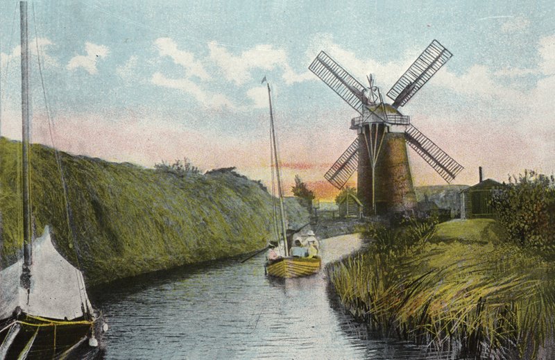 Staithe och Mill, Horsey Dyke av English Photographer