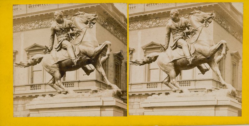 Staty av general Sir James Outram, för Calcutta, nu på Waterloo Place, av JH Foley, RA av English Photographer