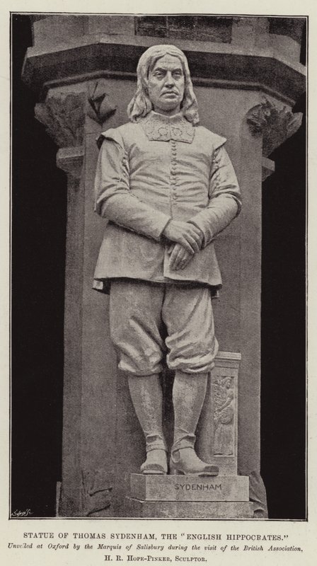 Staty av Thomas Sydenham, den engelska Hippokrates av English Photographer