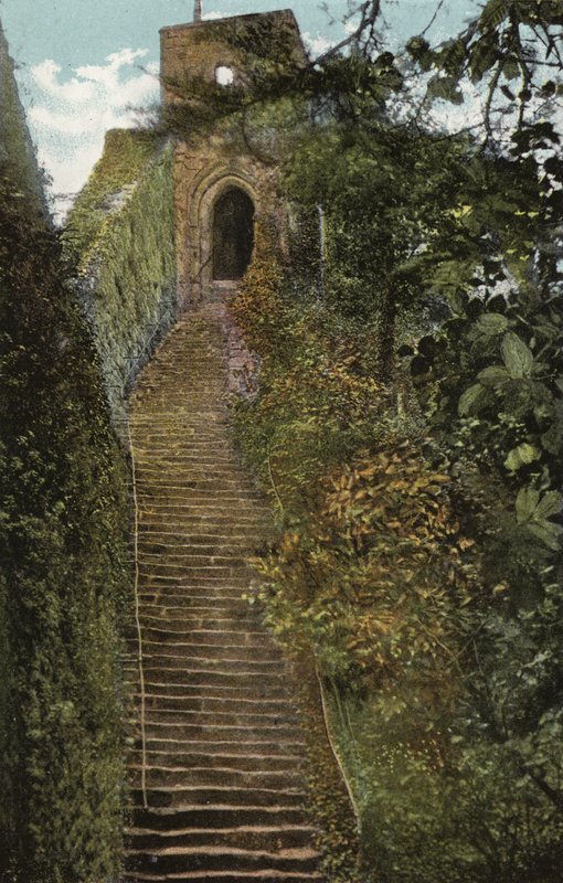 Steg till Keep, Carisbrooke Castle av English Photographer